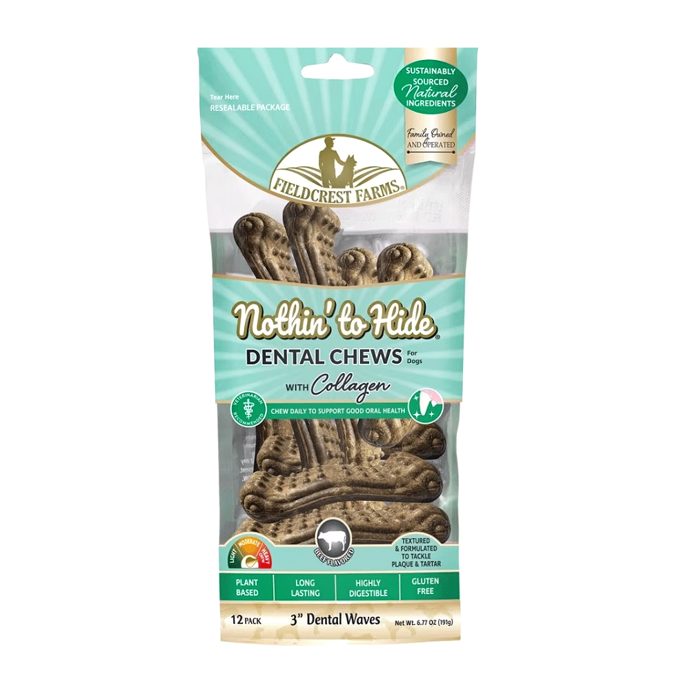 FIELDCREST FARMS Nothin' To Hide Dental Waves 3" 12pk