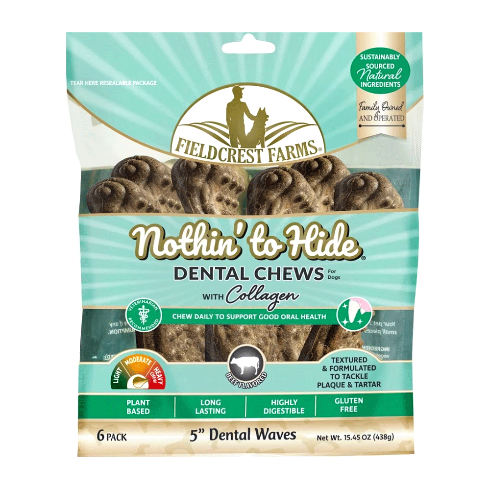 FIELDCREST FARMS Nothin' To Hide Dental Waves 5" 6pk