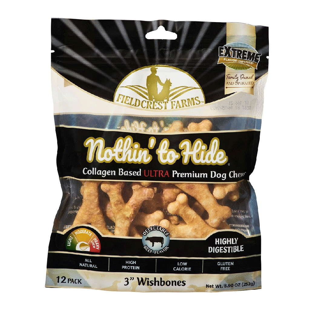 FIELDCREST FARMS Nothin' To Hide Ultra Wishbone 3" Chicken 12pk