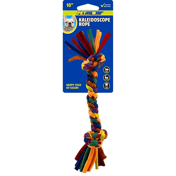 PETSPORT Kaleidoscope Rope 2-Knot 10" S