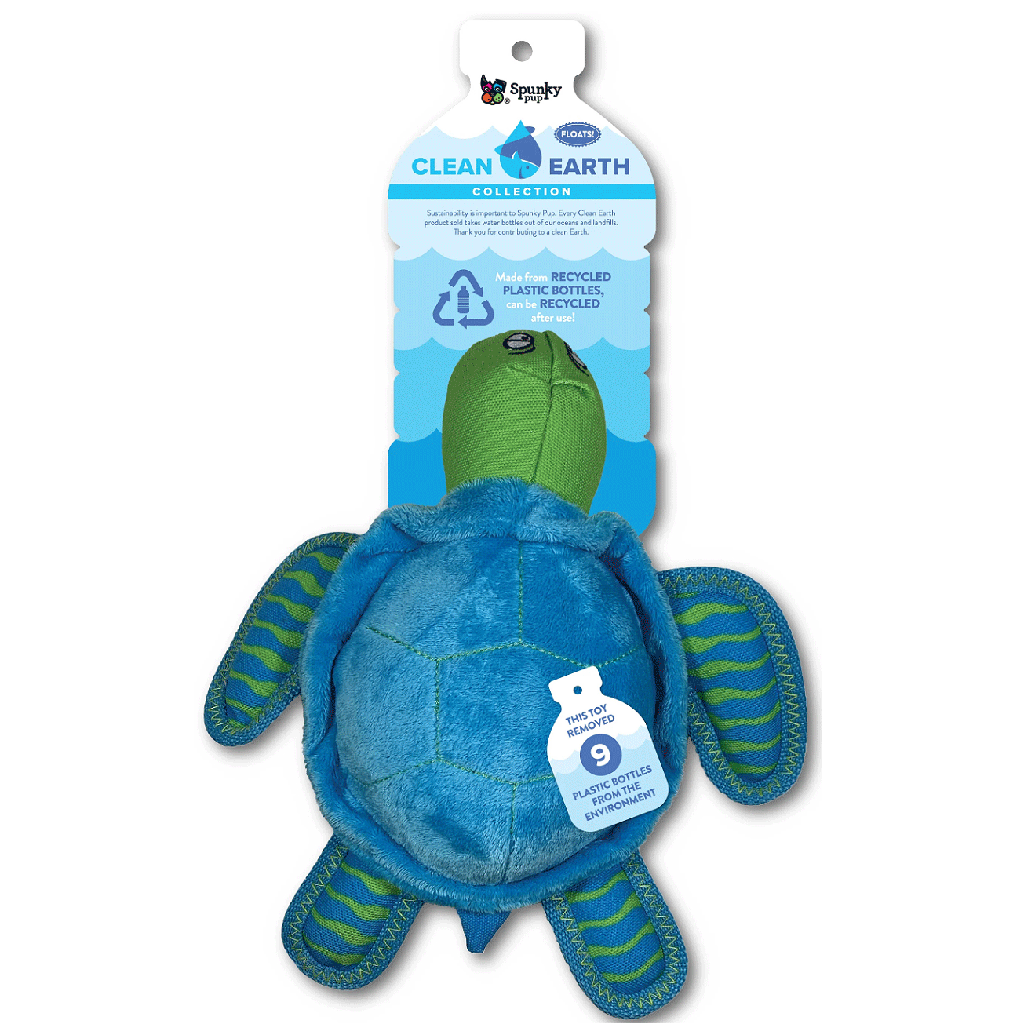 SPUNKY PUP Clean Earth Turtle Large