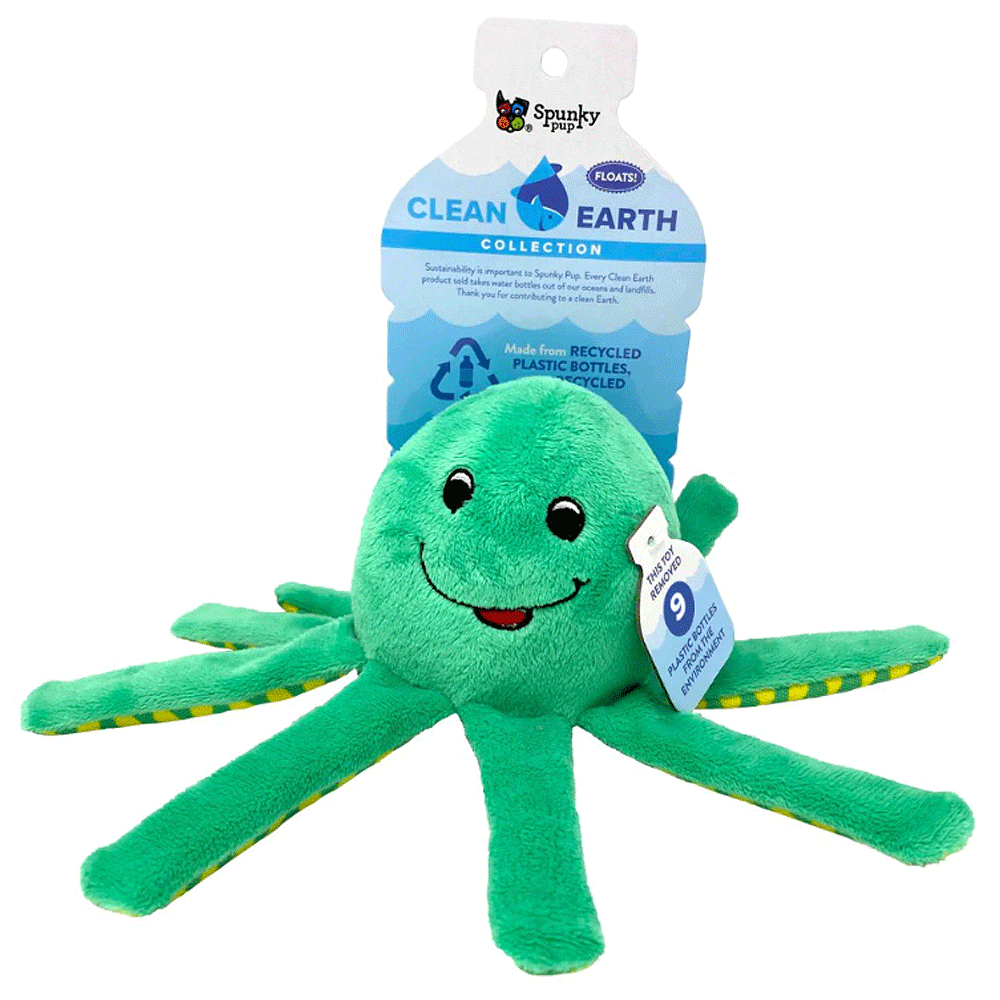 SPUNKY PUP Clean Earth Octopus Large