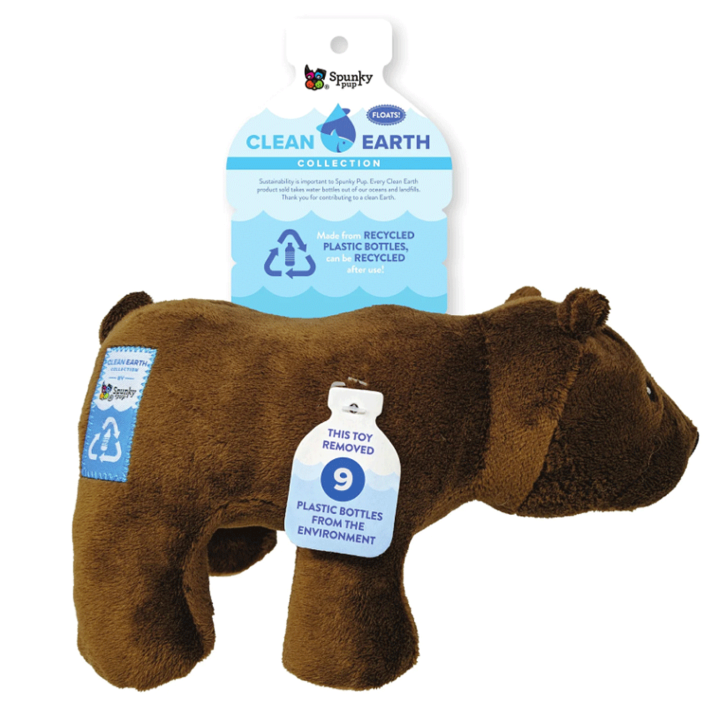 SPUNKY PUP Clean Earth Bear Large