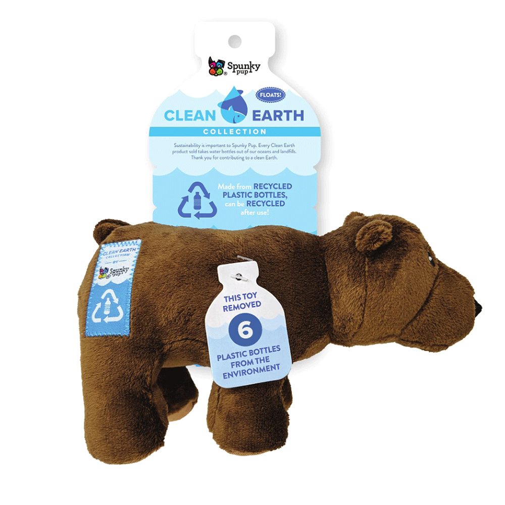 SPUNKY PUP Clean Earth Bear Small