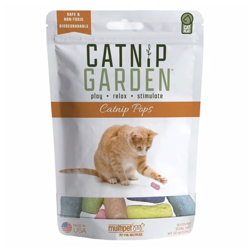 MULTIPET Catnip Garden Pops 12ct. Bag