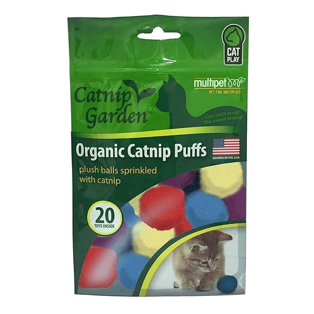 MULTIPET Catnip Garden®  Catnip Puffs 20ct. Bag 