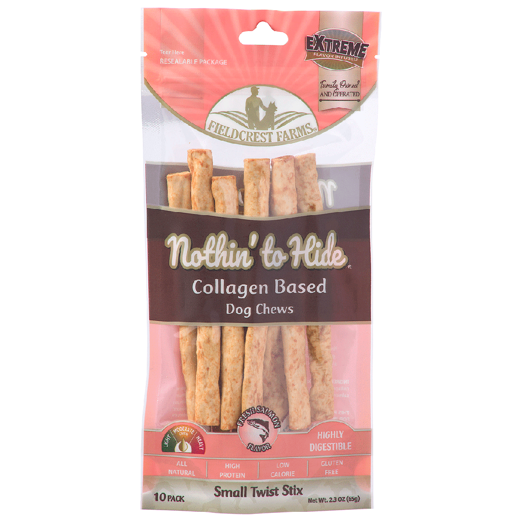 FIELDCREST FARMS Nothin' to Hide Twist Stix Small 6" Salmon 10pk