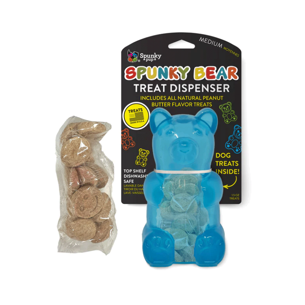 SPUNKY PUP Spunky Bear Treat Dispenser M