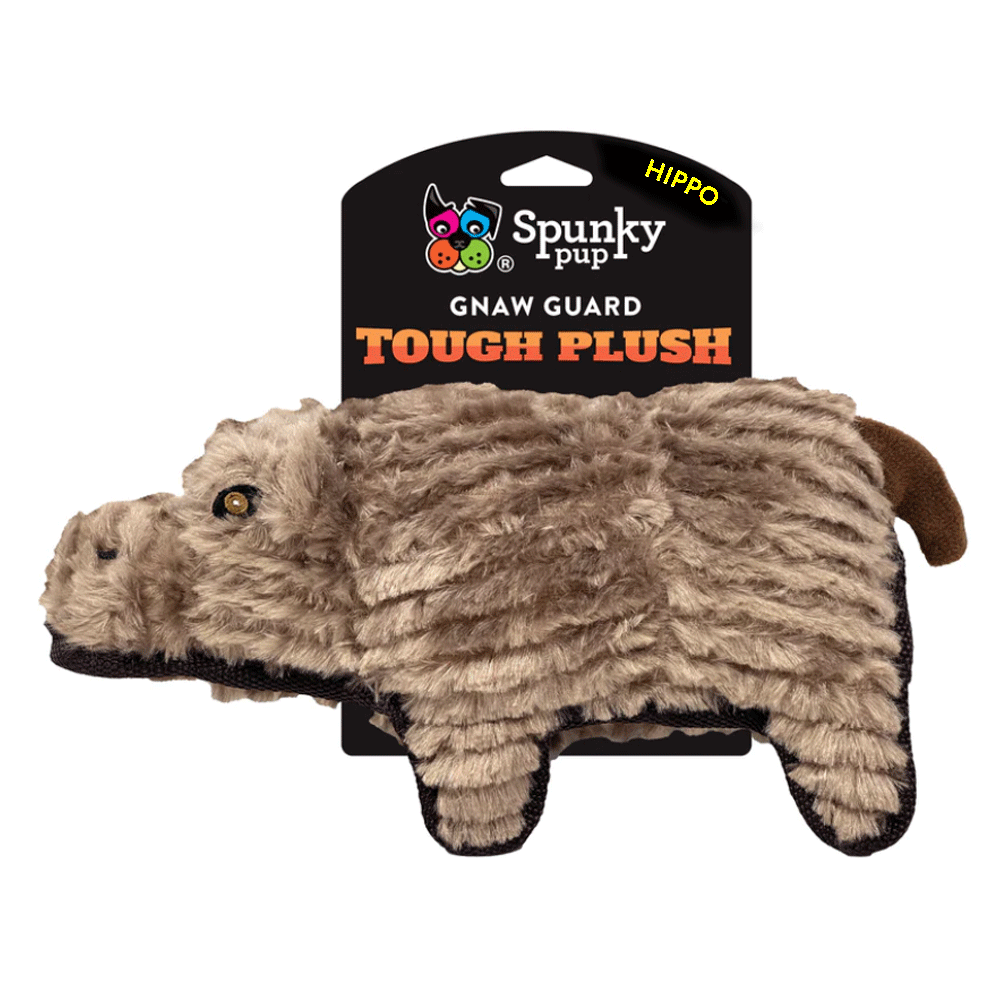 SPUNKY PUP Tough Plush Hippo