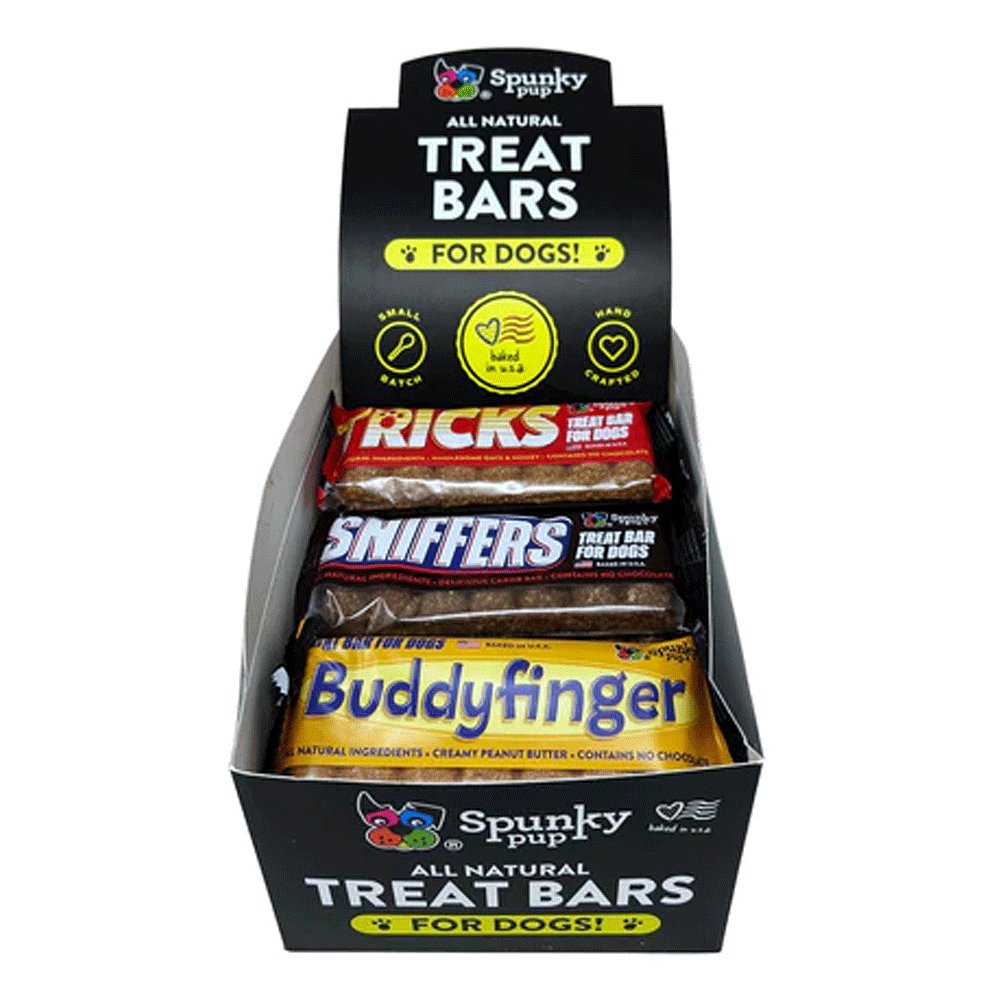 SPUNKY PUP Treat Bar Display 24ct