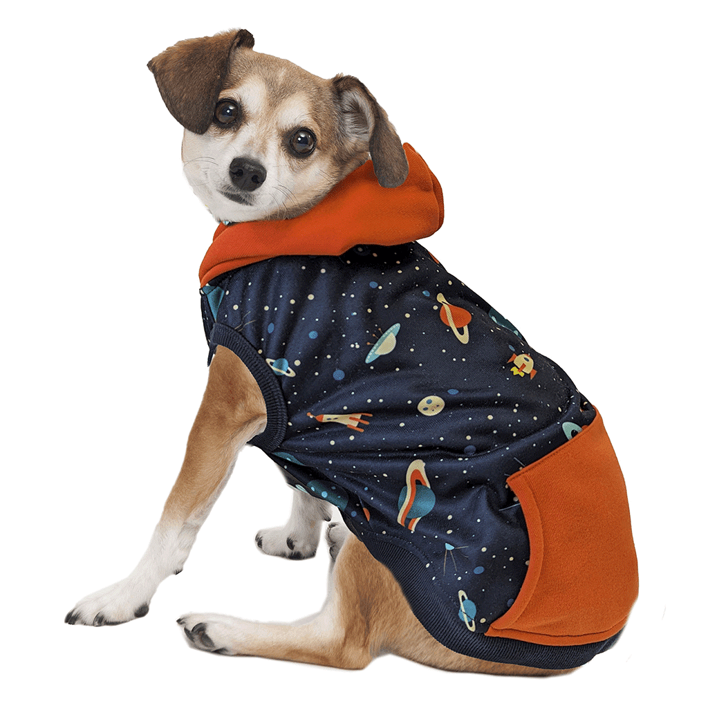 *FASHION PET Cosmic Hoodie Navy XL