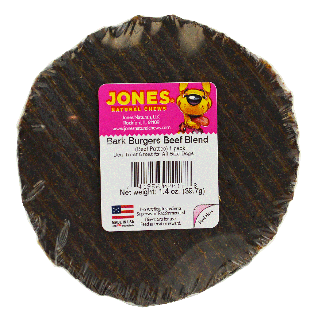 *JONES Bark Burger Shrink Wrap 1ct