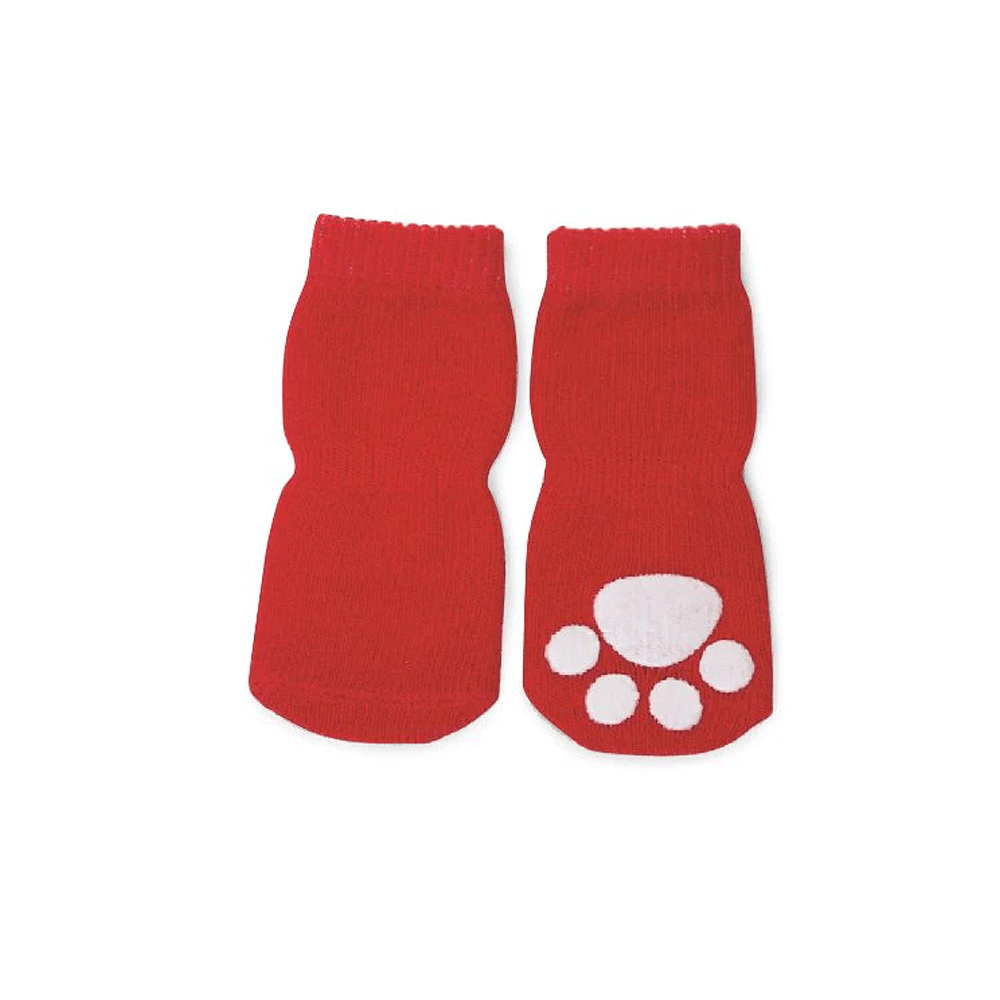 *FASHION PET Slipper Sock Red S