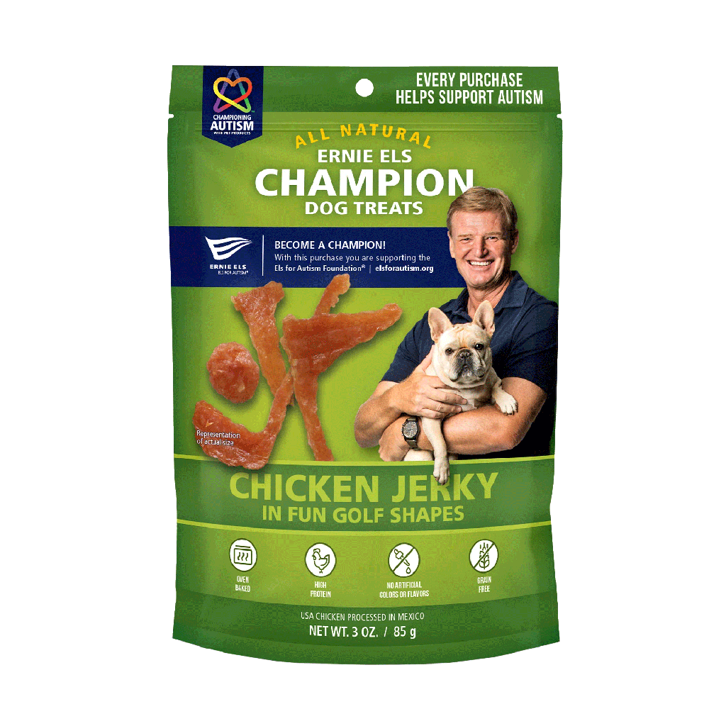 ERNIE ELS Chicken Jerky Golf Shape Treats 3oz