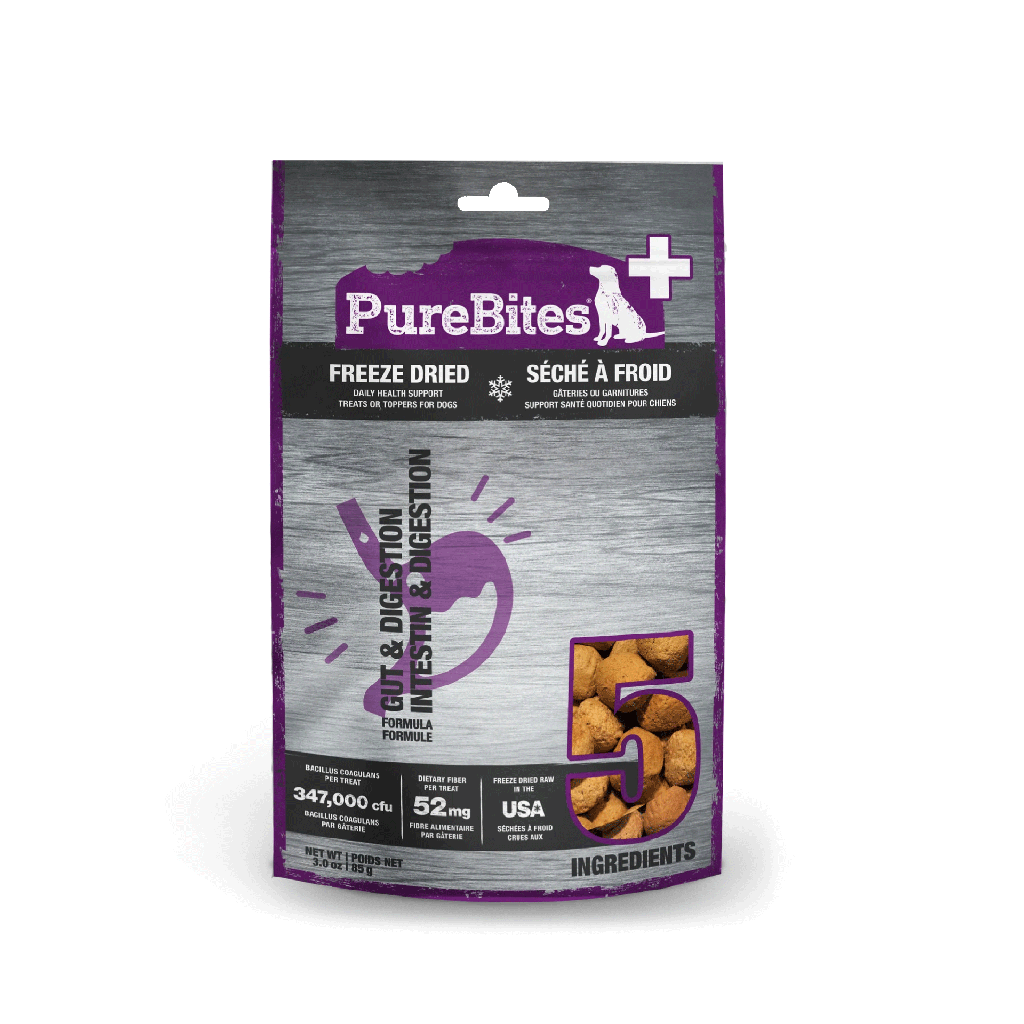 PURE BITES+ Freeze Dried Gut & Digestion 3oz