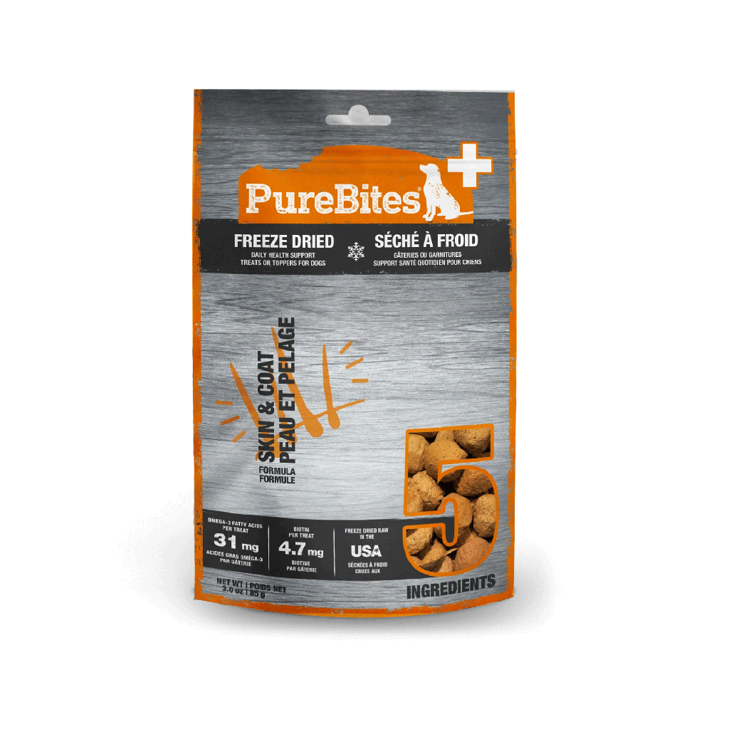 PURE BITES+ Freeze Dried Skin & Coat 3oz