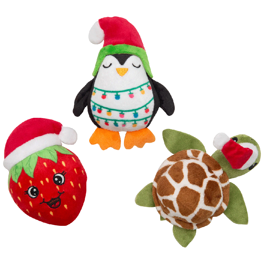 SNUGAROOZ Holiday Baby Berry, Shelldon & Merry Penguin 3pk