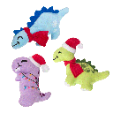 *SNUGAROOZ Holiday Christmas Dinos 3pk