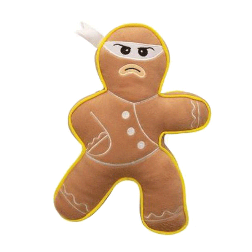 *SNUGAROOZ Holiday Ninja Bread Man 10"