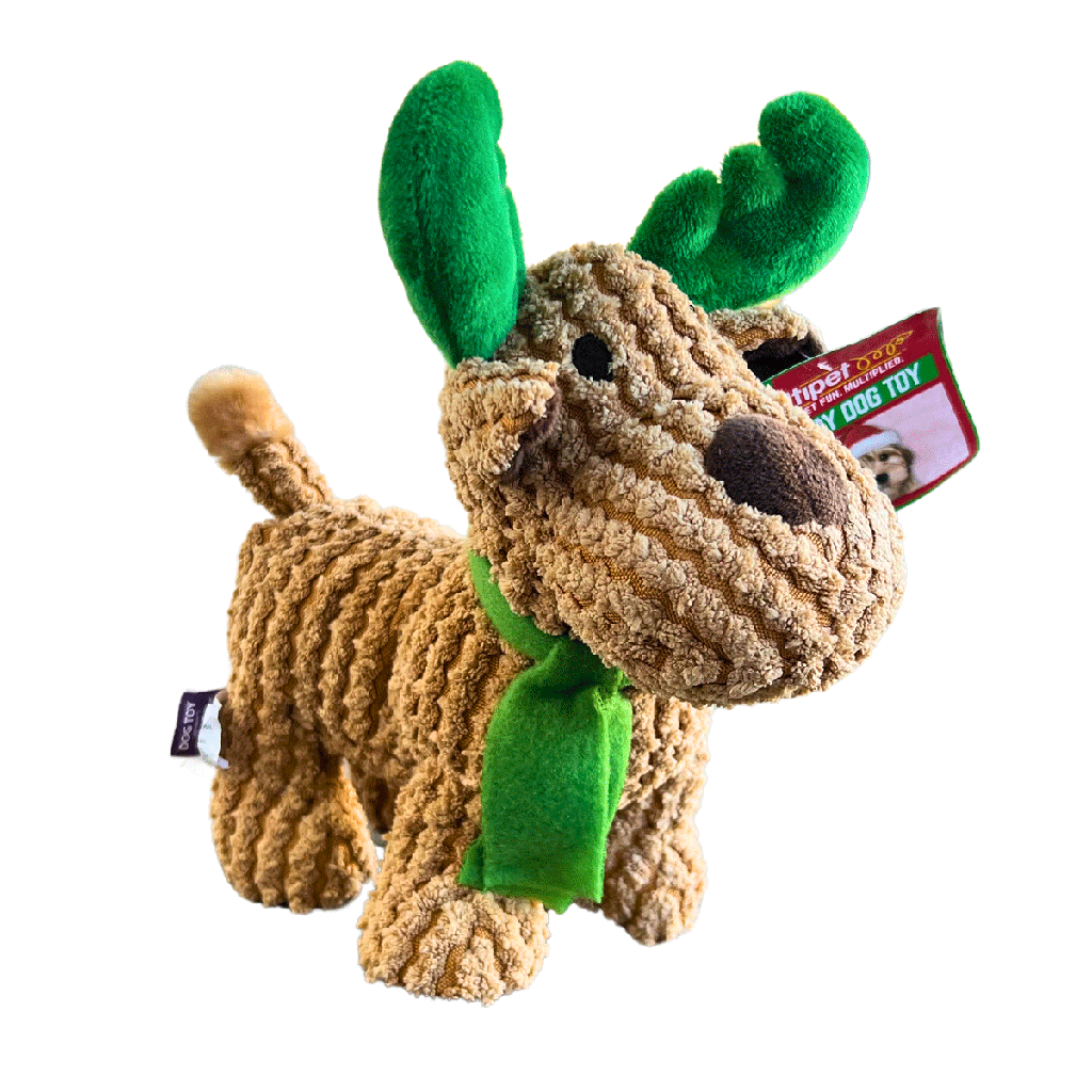 *MULTIPET Holiday Textured Reindeer 8"