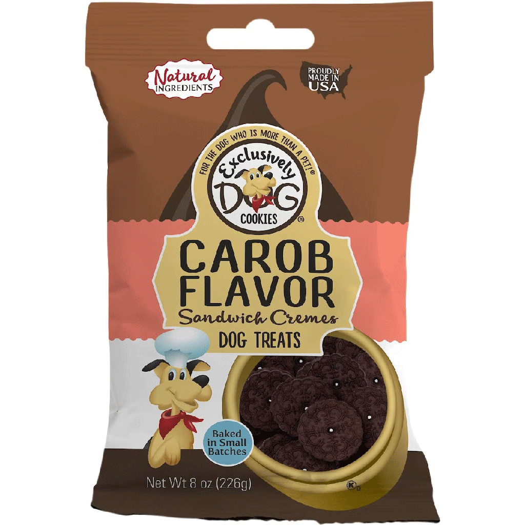 EXCLUSIVELY PET Sandwich Cremes Carob 8oz