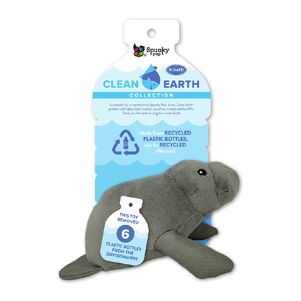 SPUNKY PUP Clean Earth Manatee Small