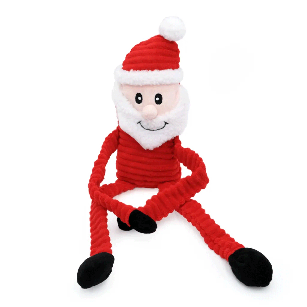 ZIPPY PAWS Holiday Crinkle Santa XL