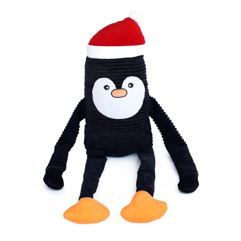 ZIPPY PAWS Holiday Crinkle Penguin XL