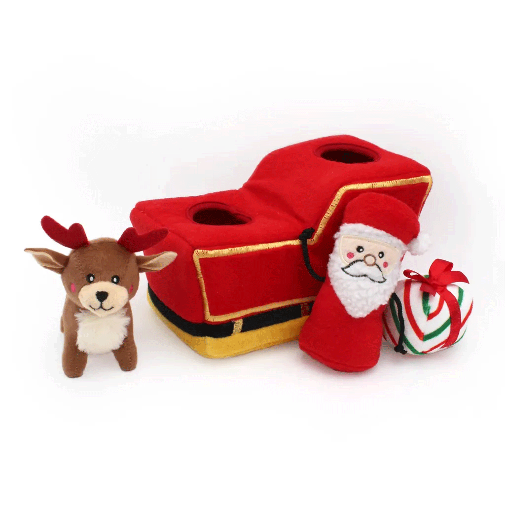 *ZIPPY PAWS Holiday Burrow - Santa's Sleigh