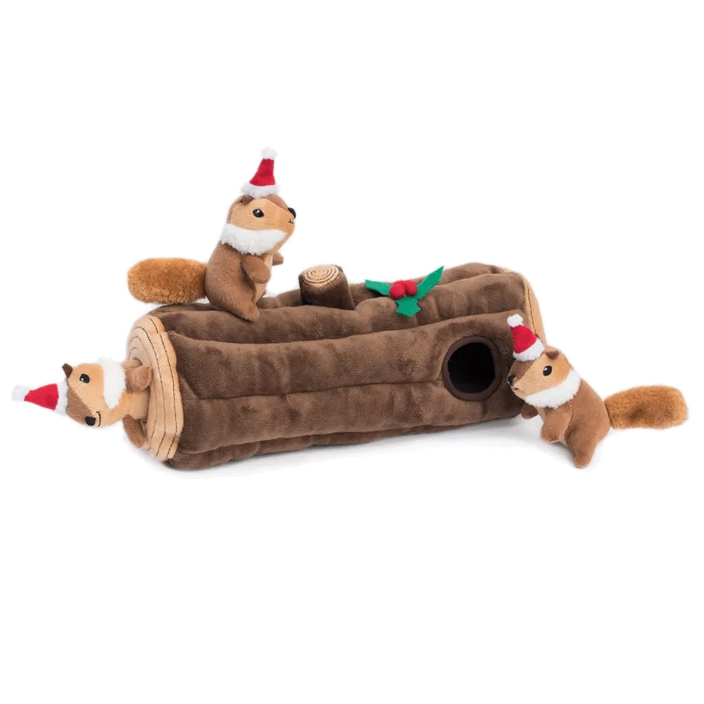 *ZIPPY PAWS Holiday Burrow - Yule Log