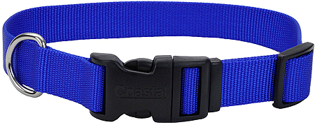 COASTAL TUFF Adjustable Dog Collar 3/4x14-20 Blue