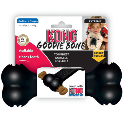 KONG Extreme Goodie Bone Black