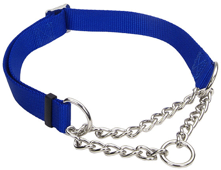 COASTAL Adjustable Check Choke Training Collar 5/8 x 10-14 Blue