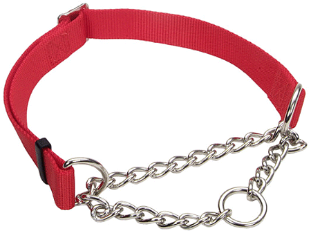 COASTAL Adjustable Check Choke Training Collar 5/8 x 10-14 Red