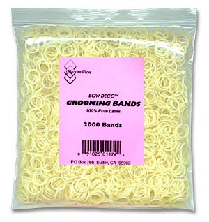 BOWDECO Latex Grooming Bands 3/8 2000ct