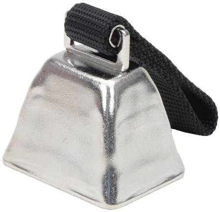 *WATER & WOODS Nickel Cow Bell for Dogs L