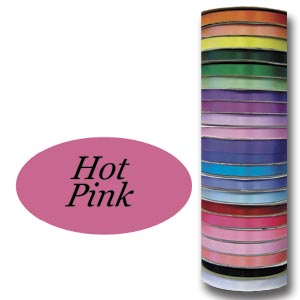 RIBBON  #3  9/16  x 100 yards  Hot Pink