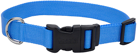 COASTAL TUFF Adjustable Dog Collar 5/8x10-14 Blue Lagoon