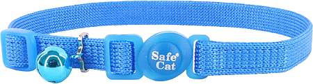 COASTAL Safe Cat Adjustable Collar 3/8x8-12 Blue Lagoon