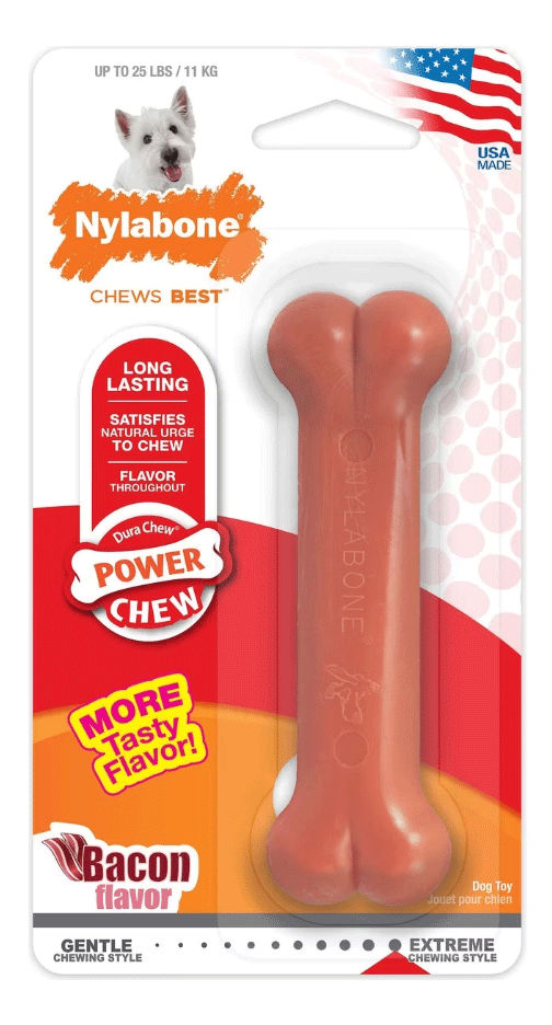 NYLABONE DuraChew Bacon Bone Regular