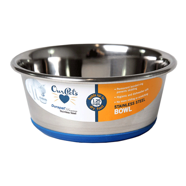 OURPETS Durapet Premium Stainless Steel Bowl 1.25 cup