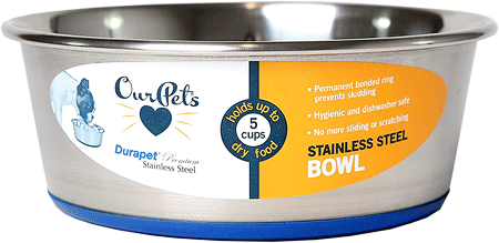 OURPETS Durapet Premium Stainless Steel Bowl 5-cups