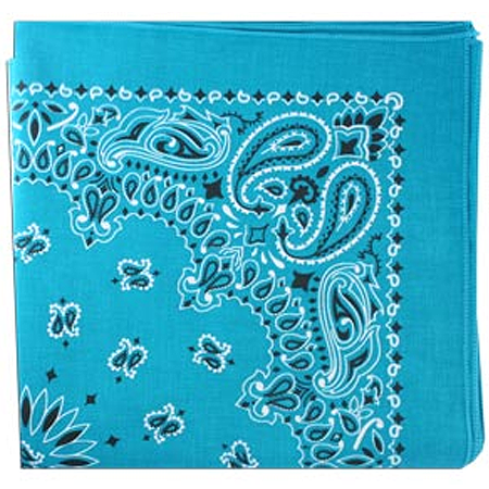 BANDANNA Paisley Turquoise