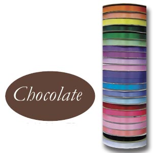 RIBBON   #3  9/16  x 100 yards  Chocolate