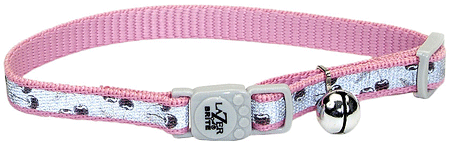 COASTAL Lazer Brite Cat Safe Collar Pink Cherries