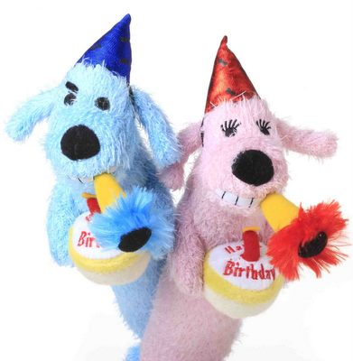 MULTIPET Birthday Loofa Dog 12 inch