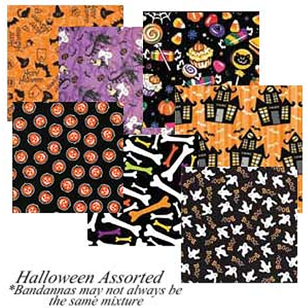 BANDANNA Halloween Assorted 12 pack