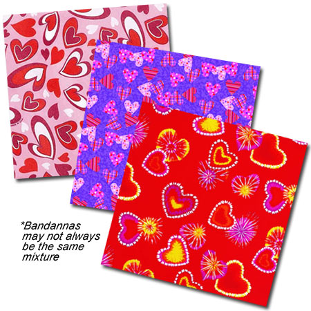 BANDANNA Valentine's Assorted