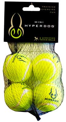 HYPER PET Mini Tennis Balls 4 Pack Green