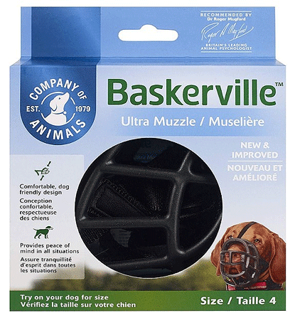 COMPANY OF ANIMALS Baskerville Ultra Muzzle Size 4 Black